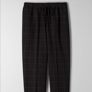 Aritzia Babaton Jimmy pants in black fine grid